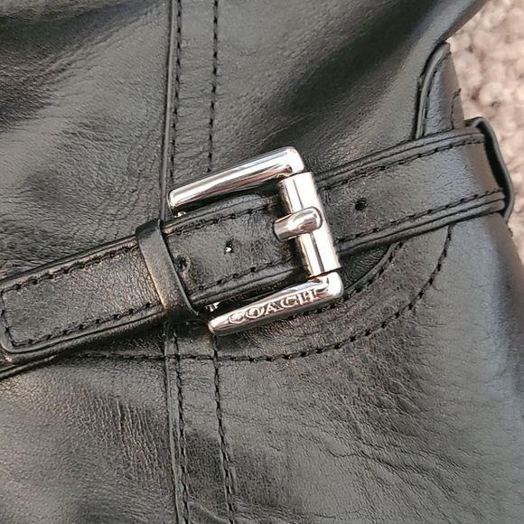 Coach Micha Calf Black Leather Boots - Picture 10 of 15